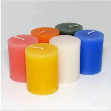 Aoyin Candles Pack of 4 Ivory Pillar Candles Aprox 2X4 Inch